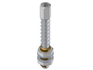 [CA.05.01.001] Spring loaded non-rotative vacuum cup arm M14 38
