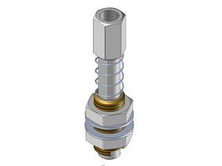 [CA.05.01.003] Spring loaded non-rotative vacuum cup arm M14 17