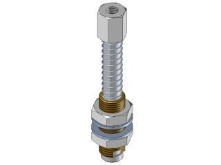 [CA.05.01.005] Spring loaded non-rotative vacuum cup arm M10 20