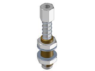 [CA.05.01.006] Spring loaded non-rotative vacuum cup arm M10 10 F standard