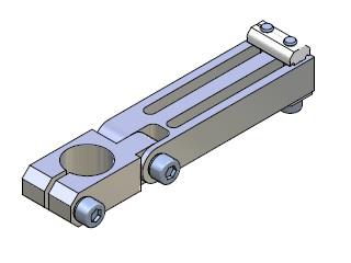 [CA.WSL.GA.20.X] LONG ANGLE CLAMP - SWIVEL HEAD 20 X