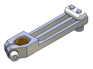 [CA.WSL.1050.G.X] LONG ANGLE CLAMP WITH BALL JOINT 10 50 X
