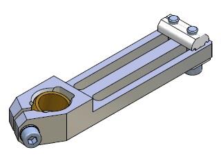 [CA.WSL.1460.G.X] LONG ANGLE CLAMP WITH BALL JOINT 14 60 X